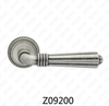 Poignée de porte en aluminium en alliage de zinc et rosette avec rosette ronde (Z09200)