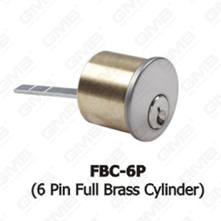 Pêne dormant à usage standard ANSI Grade 3 Standard Cylindre en laiton à 6 broches (FBC-6P)