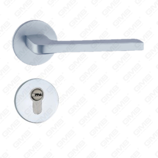 Poignée de porte en aluminium oxygéné sur la poignée de la porte de la plaque (GF8411-A34)