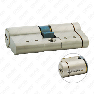 Cylindre de haute sécurité avec bande de disjoncteur et bouton-pression Meilleur cylindre de haute sécurité avec clé en laiton pour chambre [GMB-CY-33]